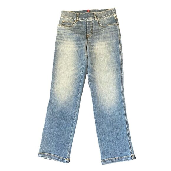 Spanx Jeans Ankle Straight Medium Wash Size Small Petite SP - Picture 1 of 5
